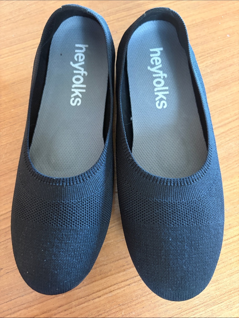 Hey Folks 🇨🇦 Black Knit Ballet Flats